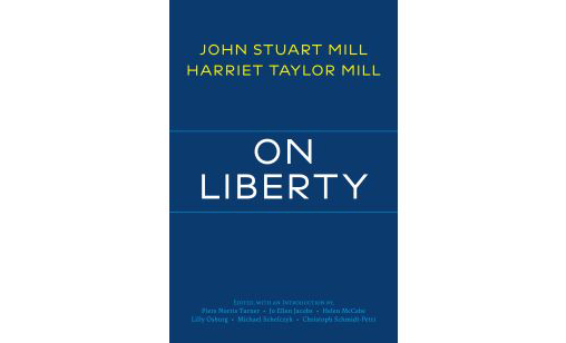 blaues Buchcover: John Stuart Mill & Harriett Taylor Mill: On Liberty